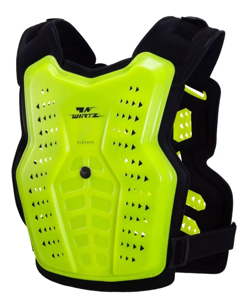 Pechera de Motocross y Enduro Elevate - Flúo y Negro