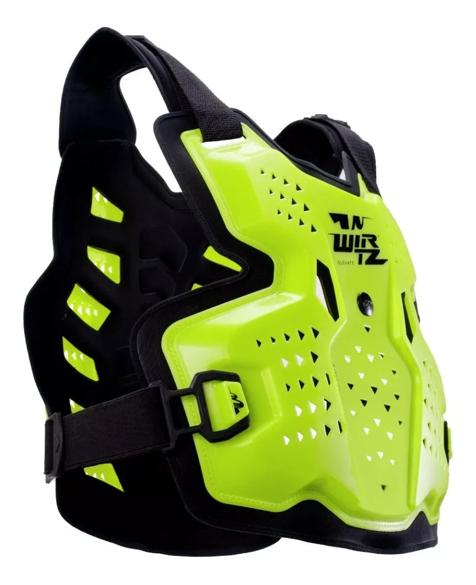 Pechera de Motocross y Enduro Elevate - Flúo y Negro