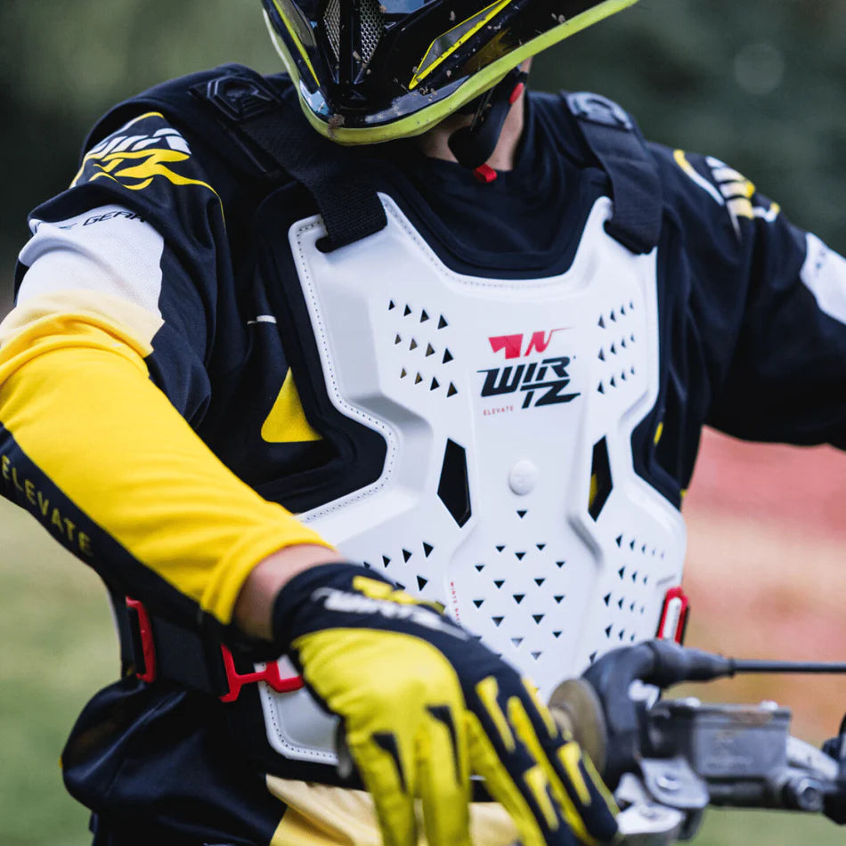 Pechera de Motocross y Enduro Elevate - Blanca