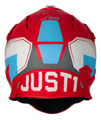 Casco Enduro Cross J38 Korner Blue / Red Tamaño L