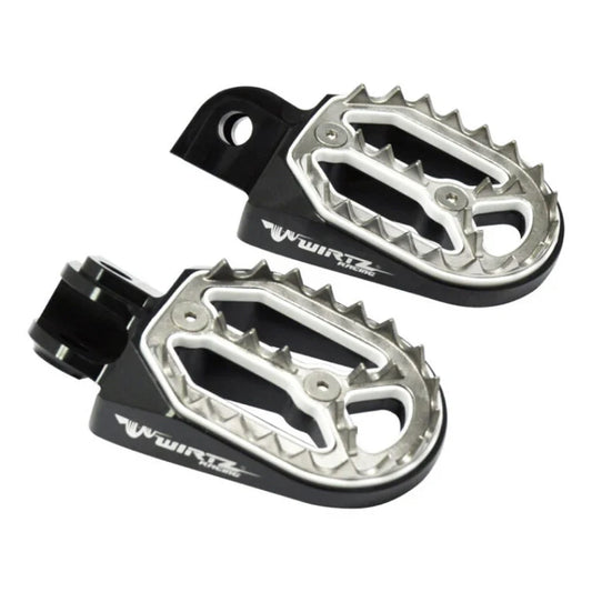 Pedalines Anchos Wirtz Negros para Honda Tornado XR 250