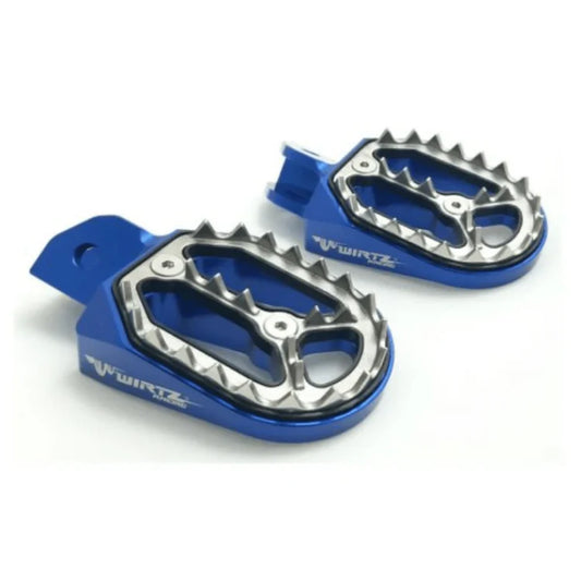 Pedalines Anchos Wirtz Azules para Honda Tornado XR 250