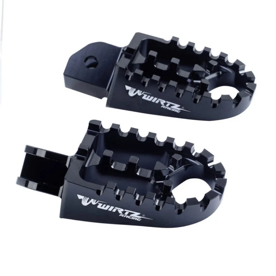 Pedalines Anchos Wirtz Street Negros para Honda Tornado XR 250