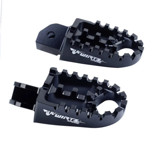 Pedalines Anchos Wirtz Street Negros para Honda Tornado XR 250
