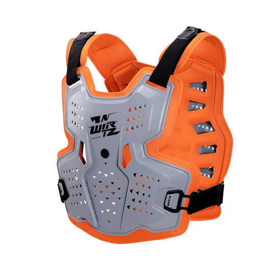 Pechera de Motocross y Enduro Elevate - Gris y Naranja