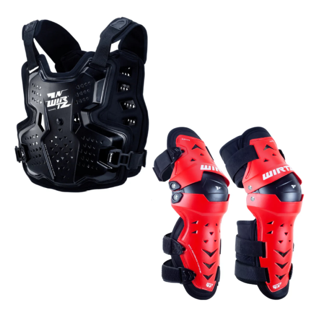 KIT Pechera y Rodillera Motocross Enduro elevate