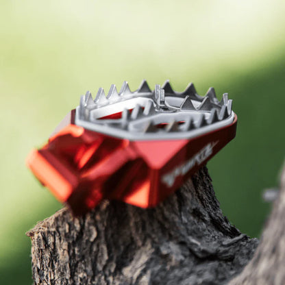 Pedalines Anchos Wirtz Rojos para Honda Tornado XR 250