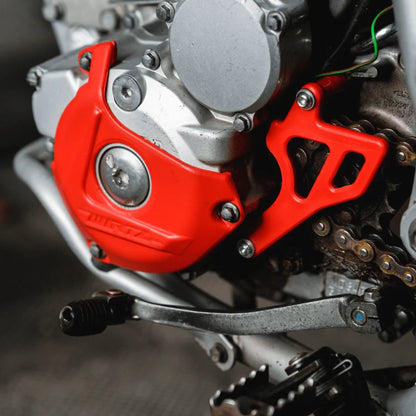 Kit plasticos Cubre Piñon Disco Tapa Motor Guia Cadena Wirtz Tornado Xr250