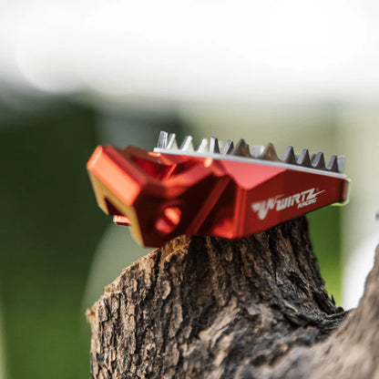 Pedalines Anchos Wirtz Rojos para Honda Tornado XR 250