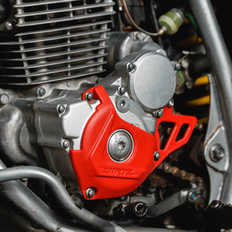 Kit plasticos Cubre Piñon Disco Tapa Motor Guia Cadena Wirtz Tornado Xr250
