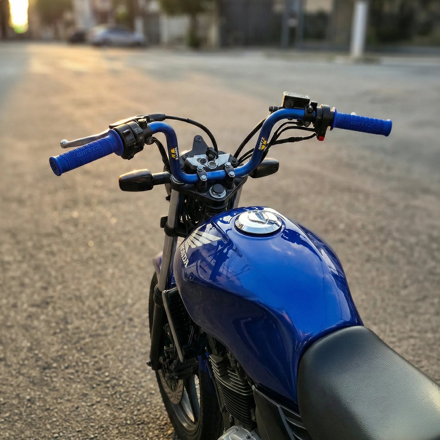 KIT Manubrio Wirtz Street Honda Cg New Titan Puños Manijas Palancas